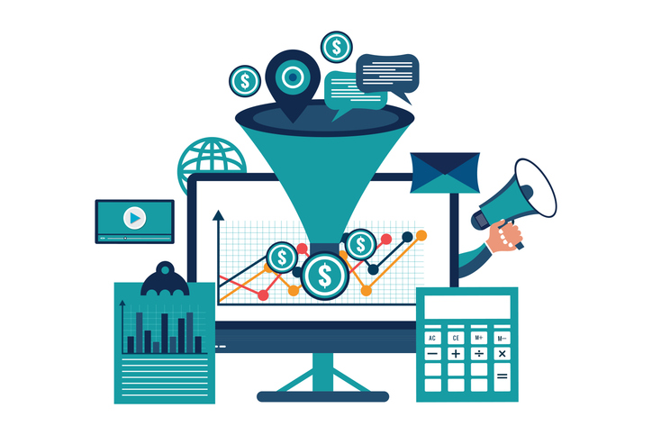 Business funnel conversion marketing digital sales funnel